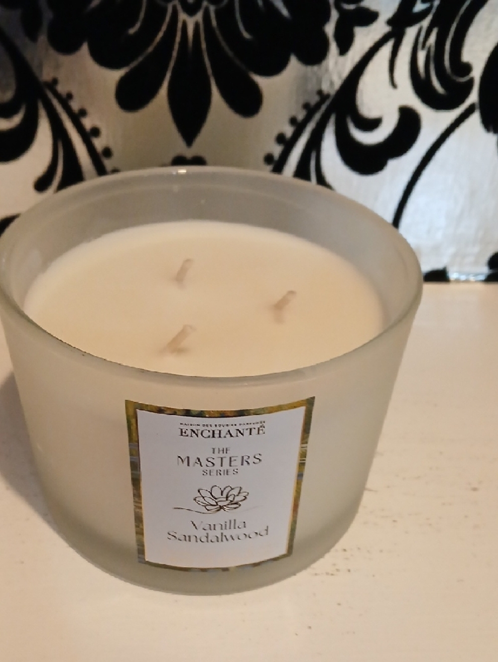 Vanilla Sandalwood 3 Wick Soy Candle -l - Picture 2 of 2